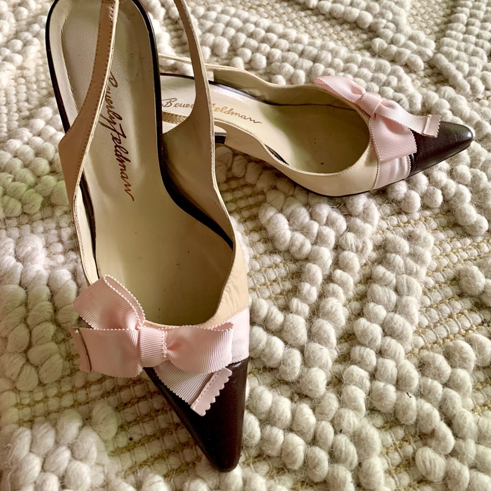 Beverly Feldman- slingback pointy toe heels